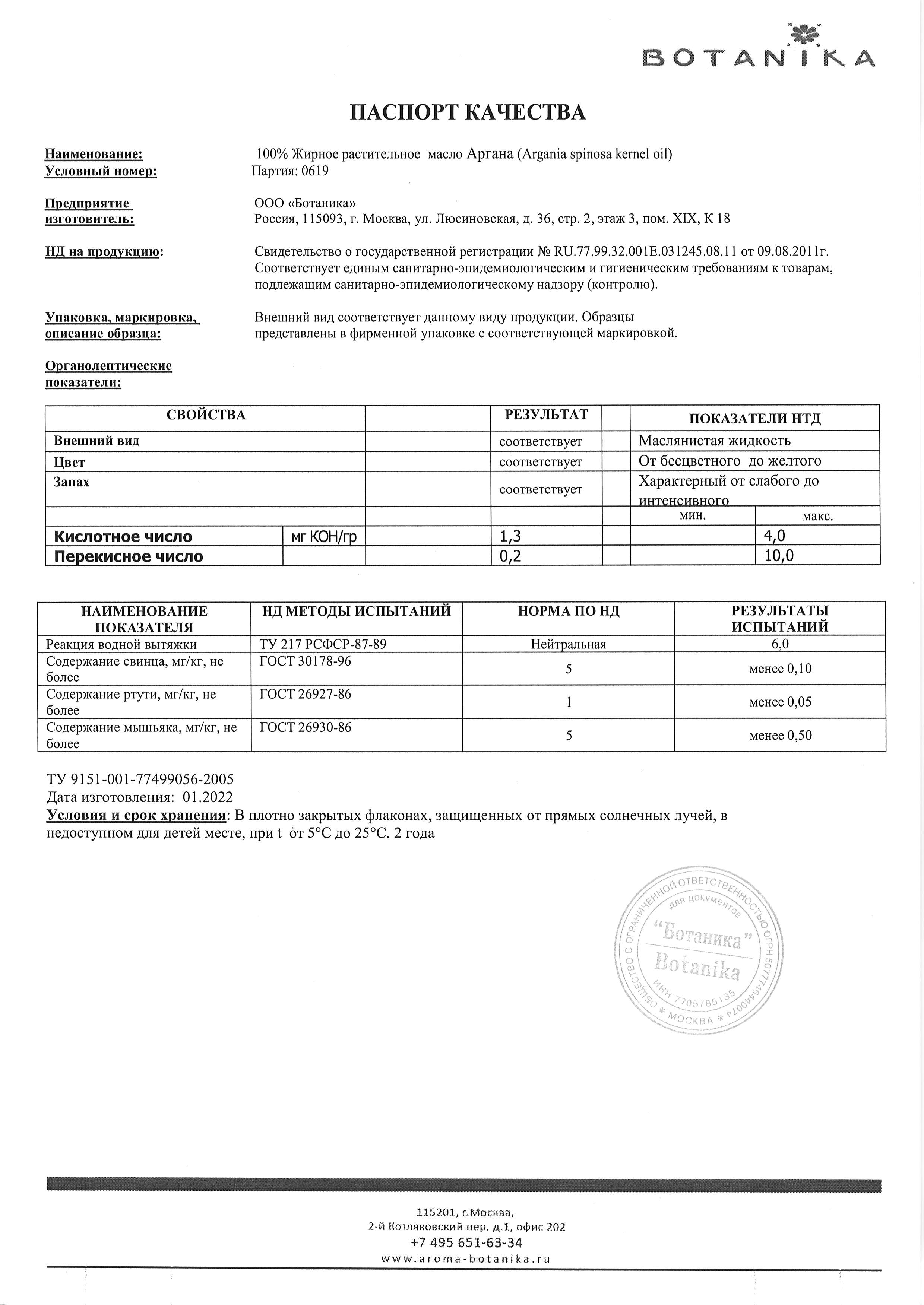 Паспорт №012022